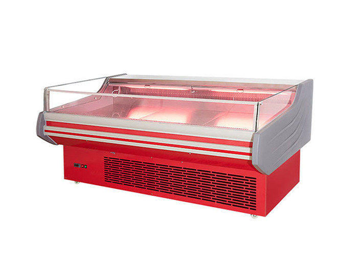 Green Health Commercial Butcher Meat Display Fridge With Adjustable Door Frzzer