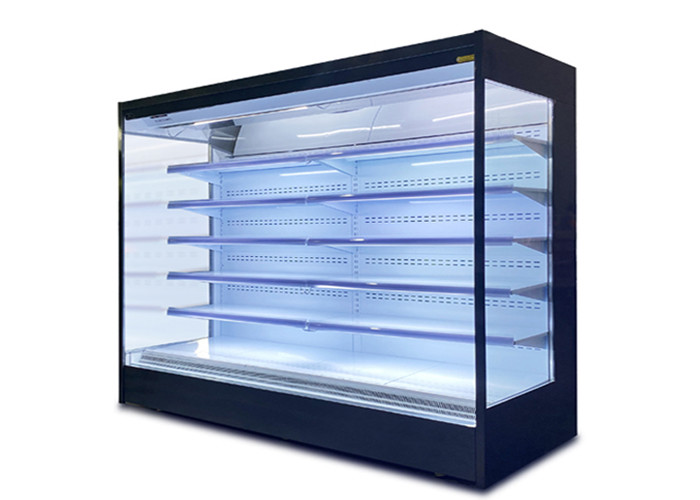 Large Capacity Refrigerated Display Cabinet R134a Commercial Right Angle Chiller