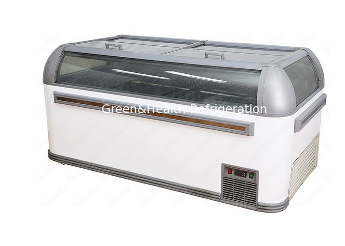 Auto Defrost System Island display Freezer For Supermarket 800L