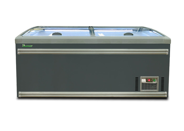 Luxury Chest Deep Freezer Curve Glass Sliding Door On The Top 1040L