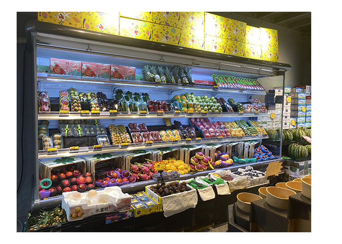 Remote Cooling System Multideck Open Chiller R404a  Energy Saving