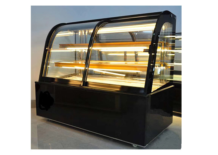 Commercial Cake Display Fridge Vitrine Glass Cake Counter 570W