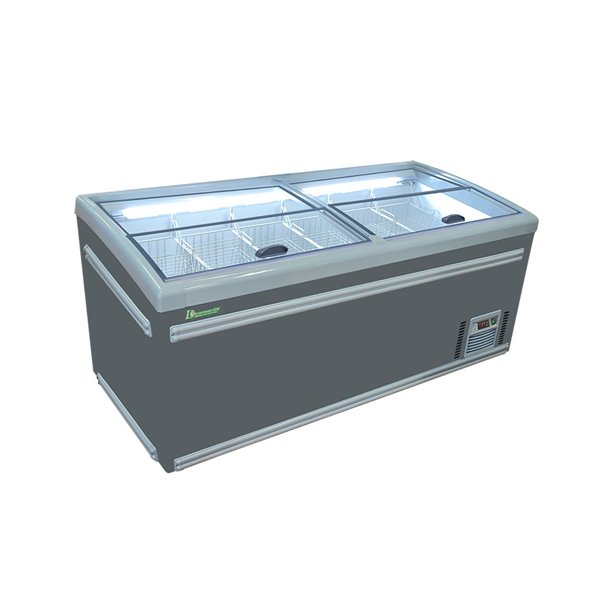 Adjustable Feet Seafood Supermarket Display Freezer / Meat Display Refrigerator