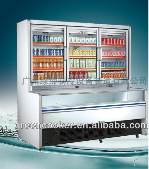R134a / R22 Supermarket Display Freezer 3000 * 1060 * 2000MM