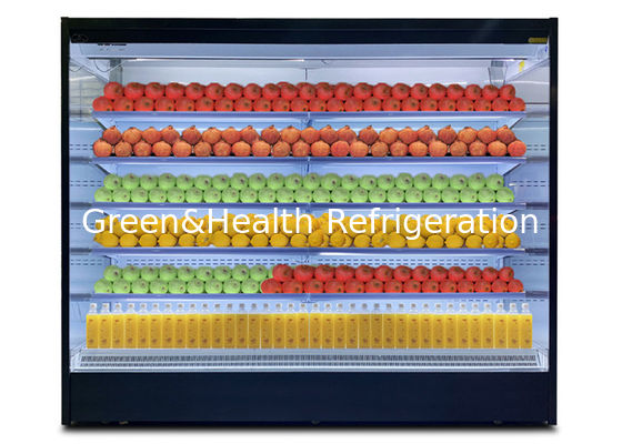 Remote System Right Angle Commercial Open Front Multi Deck Display Chiller