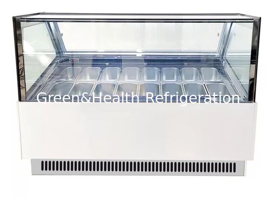 Adjustable Temperature Ice Cream Display Freezer Showcase