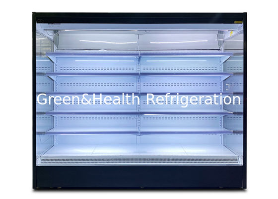 Low Power Consumption Multi Deck Open Cooler Commercial Refrigeration Equipment