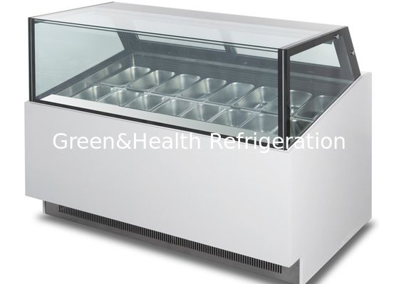 Ultra Temperature Ice Cream Display Freezer Gelato Display Cabinet Fully Automatic