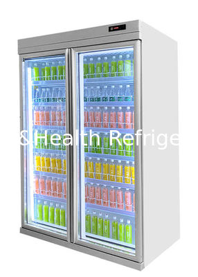 New Style Remote Cooling System R22 Commercial Beverage Showcase Upright Cooler