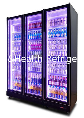 Fashion R404a Upright Beer Cooler Soft Drinks Display Wine Chiller