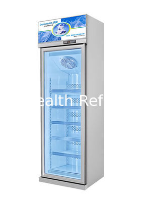 5 Layers 450L Single Door Commercial Supermarket Display Freezer Plastic Coated Steel