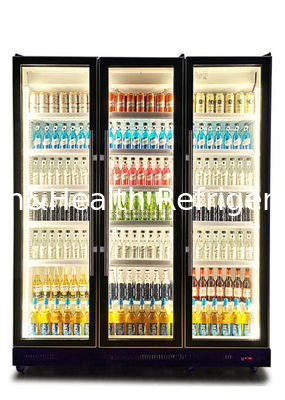 LED Cool Light Beer Beverage Liquor Drink Display Fridge For Commercial Three Color
