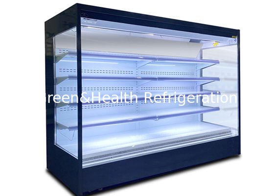 Customized Drinks Open Display Refrigerator R404a Vegetable And Fruits Cooler