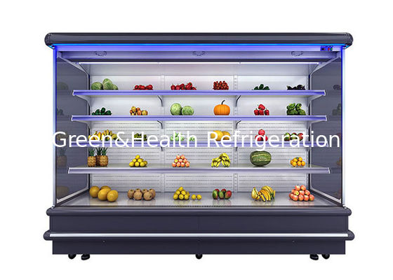 Open Front Display Beverage Multideck Open Chiller Air Cooling 2000L