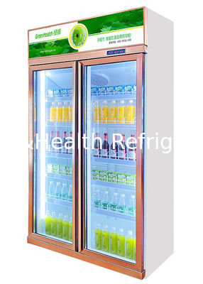Supermarket Commercial Beverage Display Case Coca Cola Fridge Chiller Glass Door R290