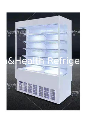 Vertical Open Front Shop Drinks Display Chiller Multideck For Restaurant