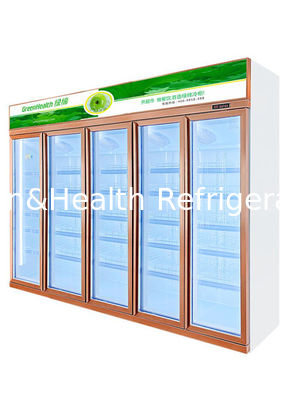 Frost Free Refrigerator Commercial Energy Drink Fridge Glass Door