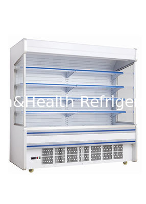 Open Display Cooler Upright Open Chiller For Beverage Fruits Vegetables