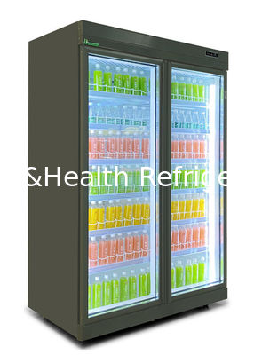 Luxury Black N Door Cold Drink Display Commercial Beverage Cooler