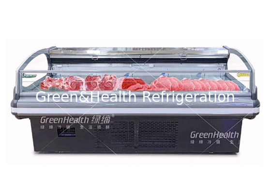 Commercial Meat Display Chiller with Dynamic Cooling LED Lighting and Danfoss/Secop Compressors for Supermarkets