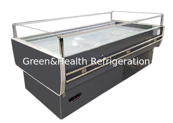 Island Open Style Fruit Refrigerated Chiller Used In Supermarket