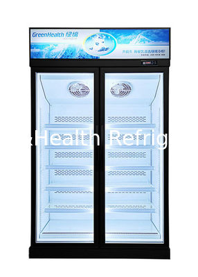 Adjustable Shelf Commercial Upright Glass Door Freezer For Cheese Ice Cream