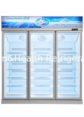 Upright Glass Door Freezer Frozen Display For Ice Cream Frozen Meat