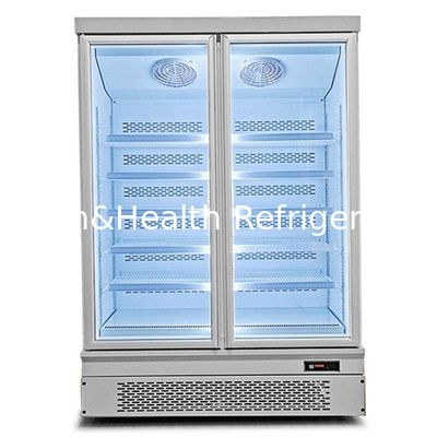 Vertical Refrigerator Frozen Meat Upright Display Freezer Stand Up For Shop