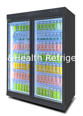 Swing Doors Full Glass Beverage Refrigerator With Custom Service