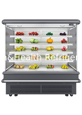2.5m Supermarket Multi Deck Open Chiller with Dynamic Fan Cooling and Auto Defrost for Wall Display Fridge