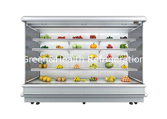 Customized Multi Shelves Wall Mounted Refrigerator Open Display Fridge