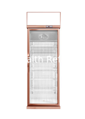Triple Glass Door Commercial Beverage Cooler Upright Visible Refrigerator For Drinks