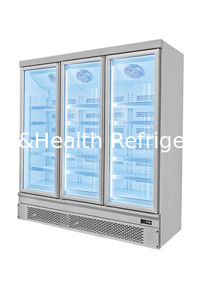 Customized Commercial Display Freezer 3 Door For Popsicle Frozen R404a