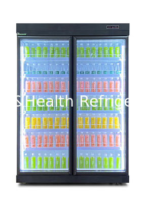 Fan Cooling Commercial Display Chiller Automatic Defrost With Swing Doors