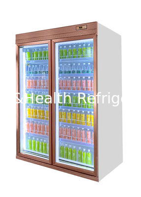 Upright Glass Door Display Cold Drink Fridge For Convenience Store 1500L/N