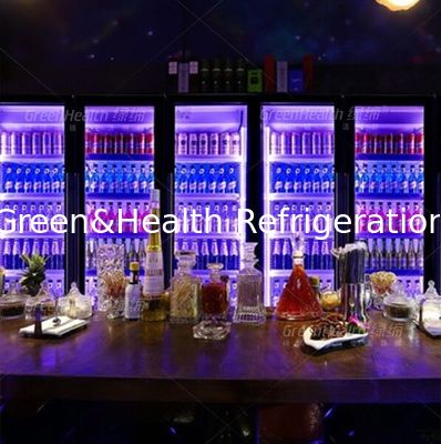 Auto Rebound Swing Door Commercial Display Chiller For Cola Beverage Drinks