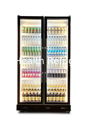 Commercial 1130L Two Door Refrigerator Wine And Beverage Coolers