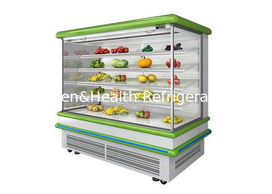 Upright Vegetable Multideck Display Fridge Single Temperature Fan Cooling