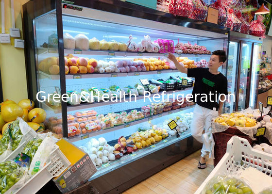 3600W Low Noise Commercial Display Freezer Multideck Open Drinks Milk Display Fridge For Shop