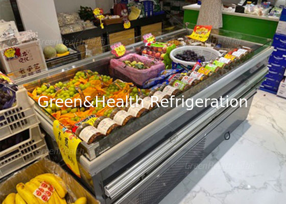 Auto Defrost 264L Fruit Display Chiller With Stainless Steel