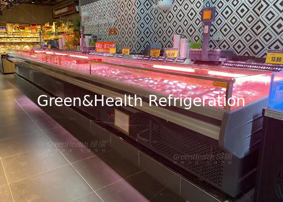 Single Temperature Fresh Beef Deli Display Freezer For Meat Shop
