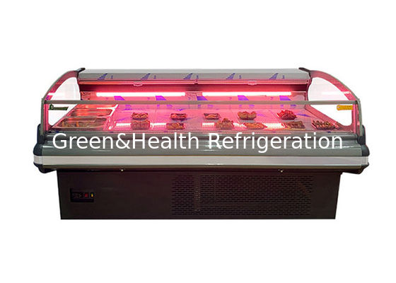 Customized Open Fresh Meat Display Freezer For Supermarket R404a