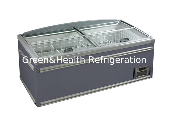 Static Cooling Commercial Display Glass Door Ice Cream Freezer