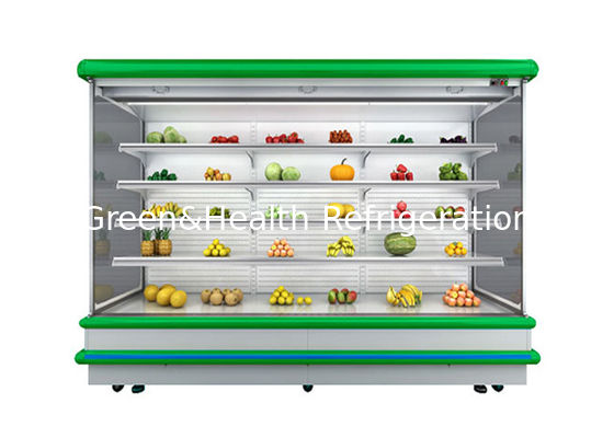 Hypermarket Open Commercial Display Freezer For Meat Ventilate Cooling