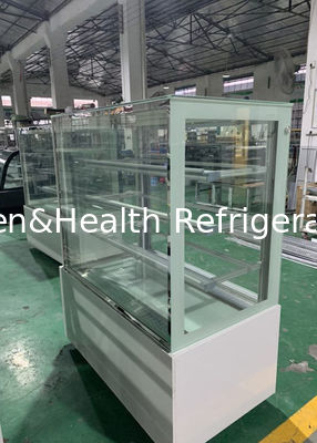 3 Layers Glass Bakery Cake Shop Display Showcase Freezer For Bread