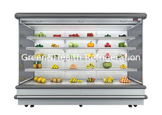 4 Adjustable Layers Supermarket Display Chiller Commercial Refrigerator For Vegetable