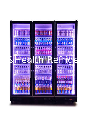 880 Liters R22 Black Beverage Display Fridge Under Back Bar Beer Cooler