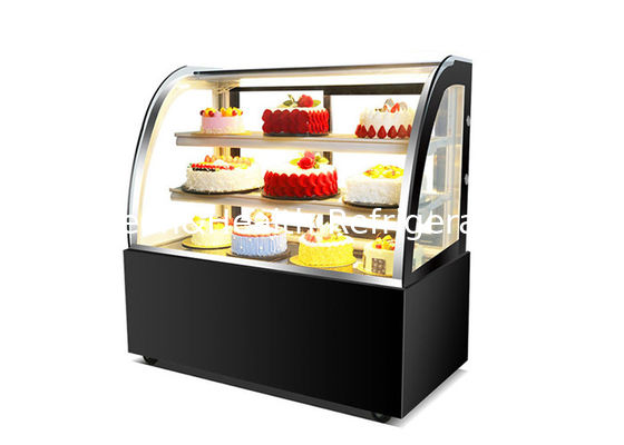 Sliding Glass Marble Base Cake Display Chiller With Heater Defrost