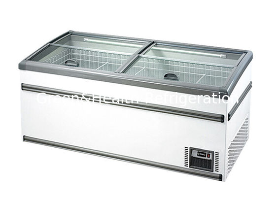 Auto Defrost Chest Deep Freezer Sliding Top Door Island Refrigerator