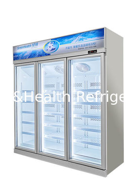 Automatic Defrost Commercial Display Freezer R290 Drink  Ice Cream Refrigerator